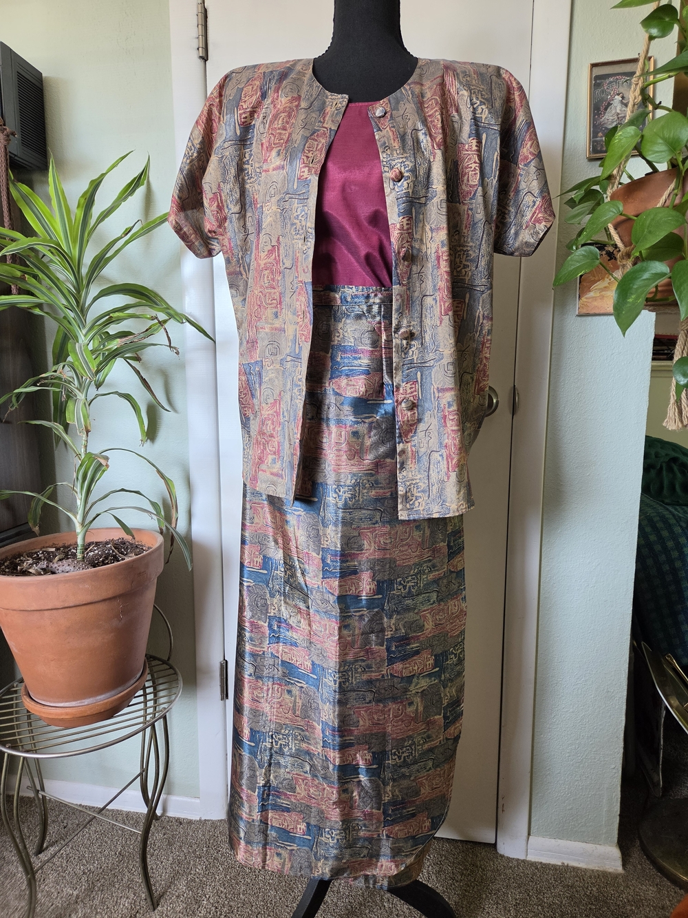 Vintage Three-Piece Thai Silk Set